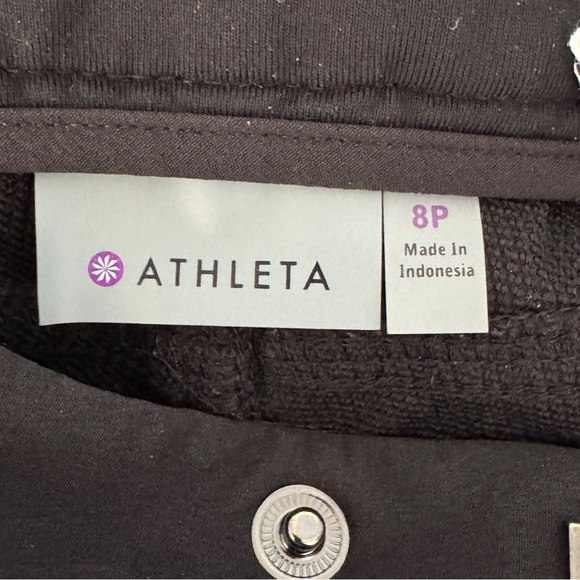 Athleta Wander Black Travel Performance Pants Stretchy Pockets Size 8 Petite - Picture 3 of 10